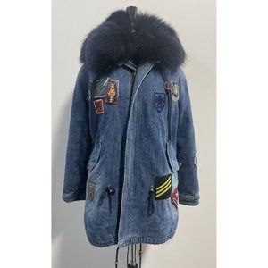 Mr. & Mrs. Italy Patchwork Fur Lined Parka
